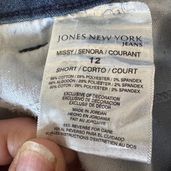 Jones New York Women's Lexington Straight Missy Jeans Medium Wash 12 Short - Picture 10 of 16